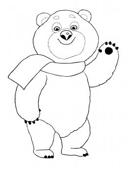 cum să desenezi un urs olimpic cu un creion