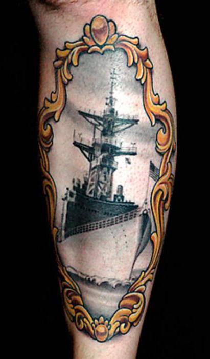 Tatuaj din Navy - simboluri și amulete